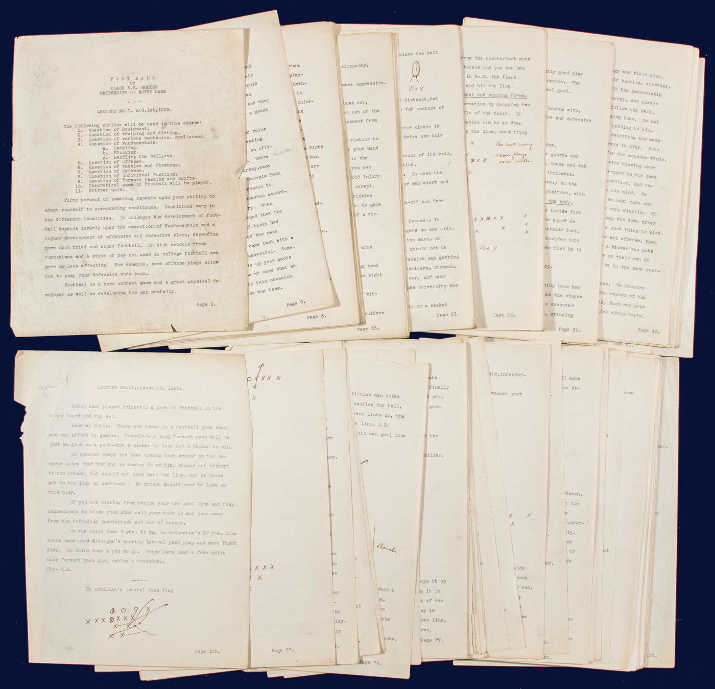 Typed Lecture Notes A compilation of pages of typed lecture notes