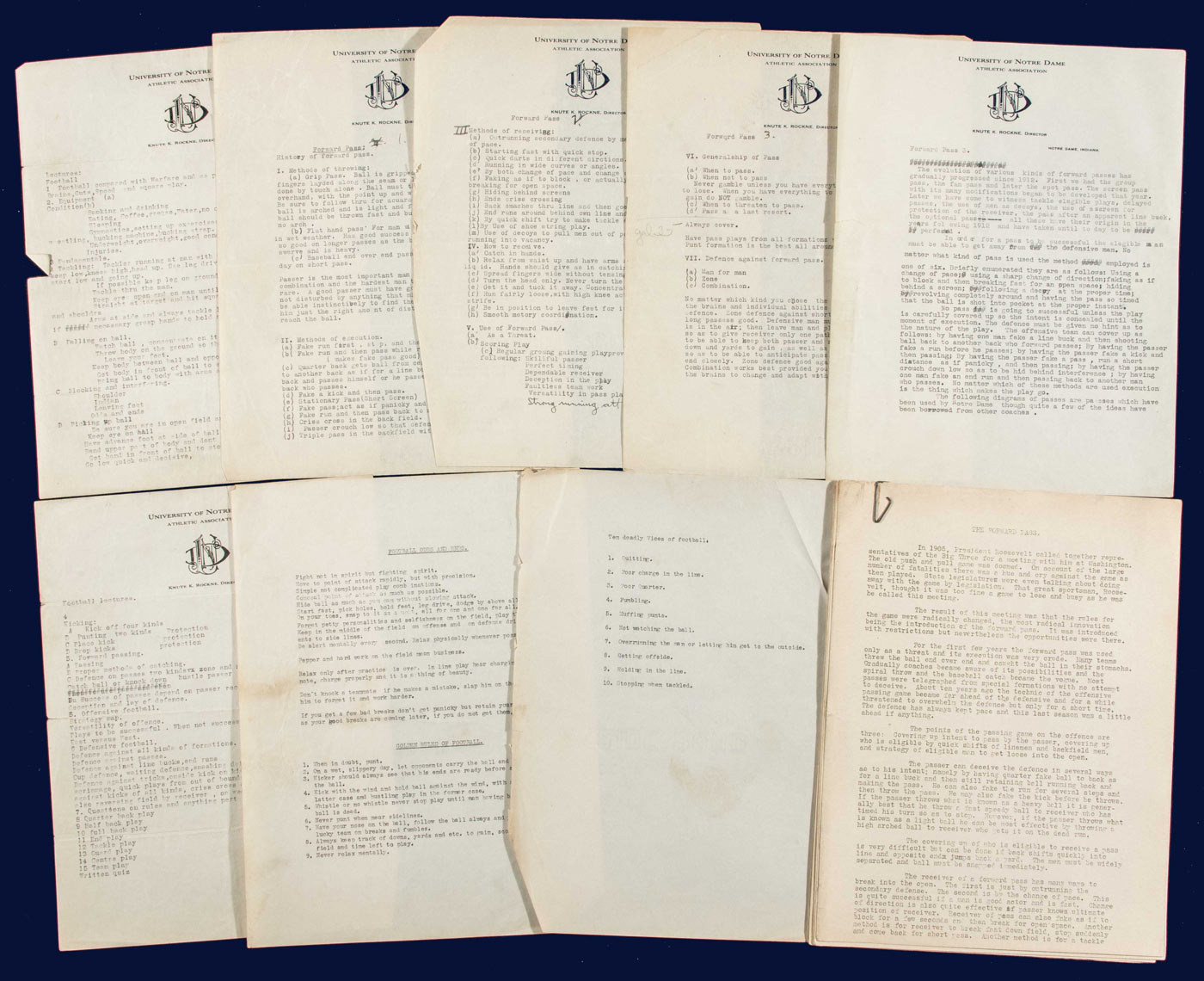 Typed Lecture Notes A compilation of pages of typed lecture notes
