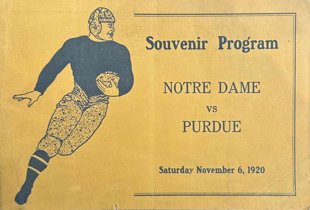 1920 Souvenir Program cover Souvenir Program cover from 1920