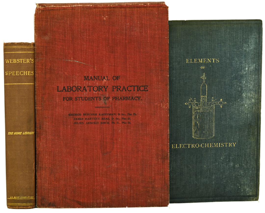 Three of Rockne’s college textbooks Three of Rockne’s college textbooks